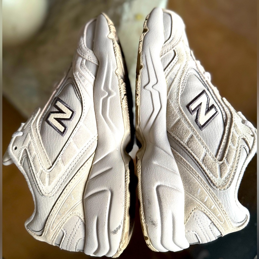New Balance Women's Cream/White Athletic Sneakers